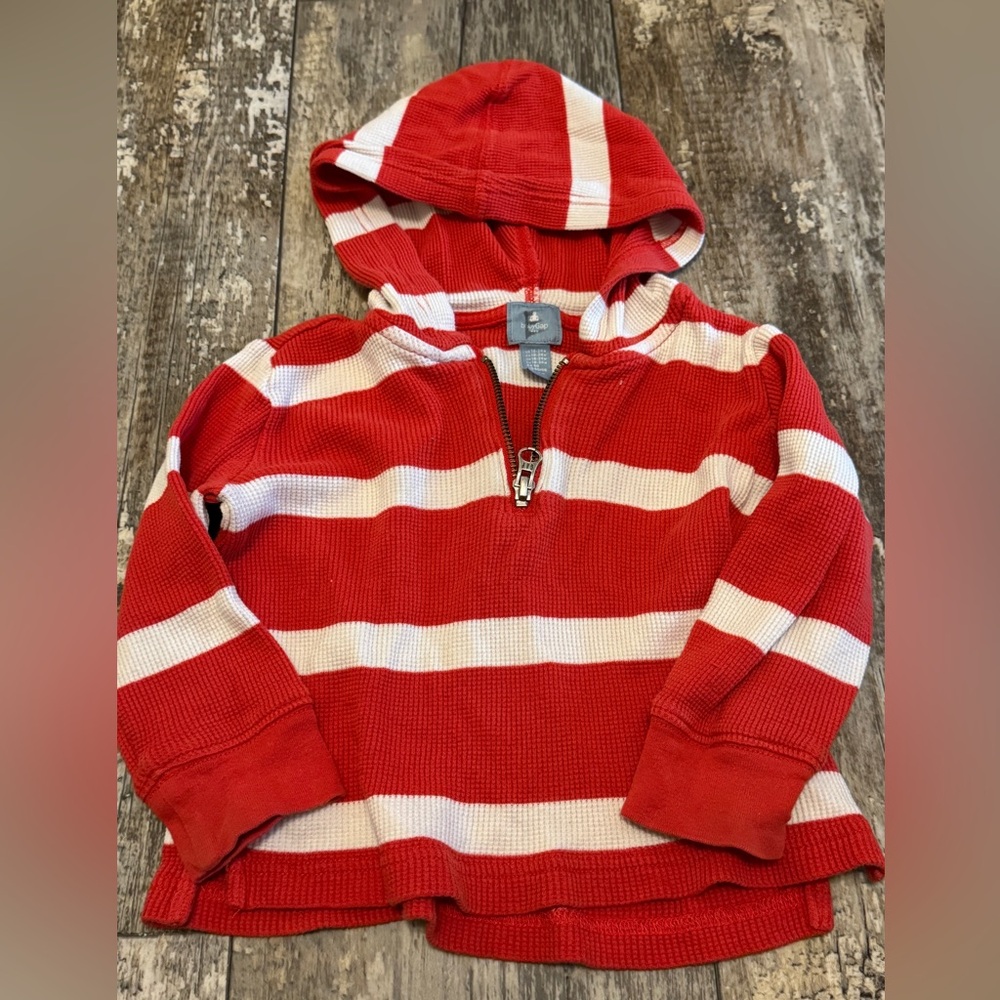 Baby Gap 18-24M Waffle Knit Quarter Zip Boys Top